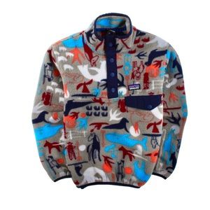 Patagonia Kids Fleece Jacket - Multicolor Aquatic.